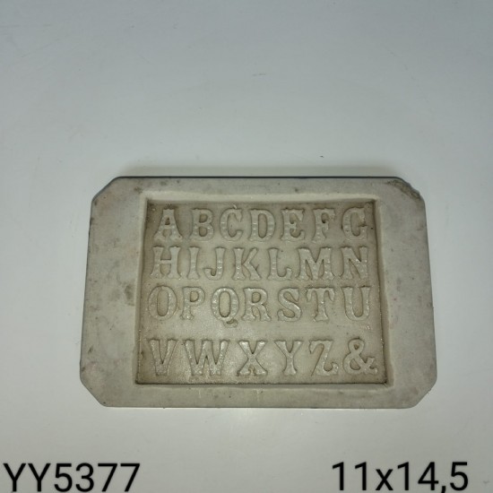 YY5377 - NOKTALI HARFLER - SİLİKON KALIP YY5377 - NOKTALI HARFLER - SİLİKON KALIP