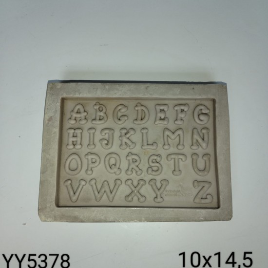 YY5378 - KRAKER HARFLER - SİLİKON KALIP