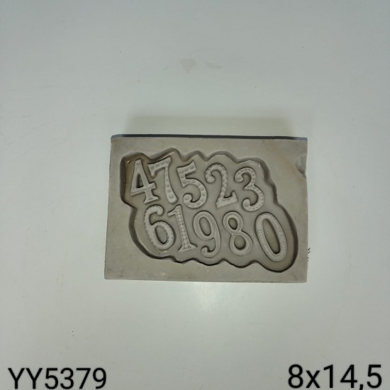YY5379 NOKTALI RAKAMLAR - SİLİKON KALIP YY5379 NOKTALI RAKAMLAR - SİLİKON KALIP