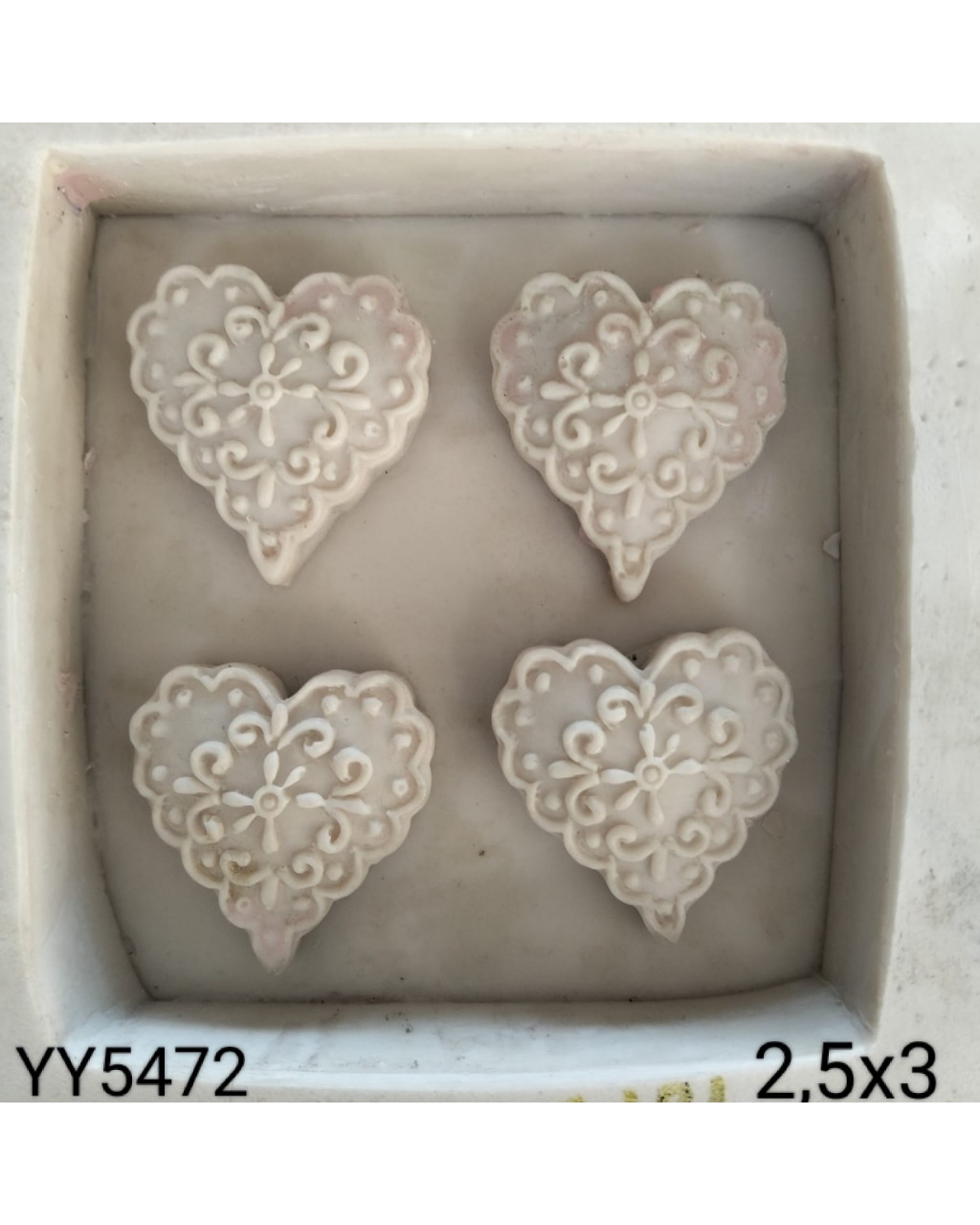 YY5472 - 4'LÜ DEKORATİF - SİLİKON KALIP