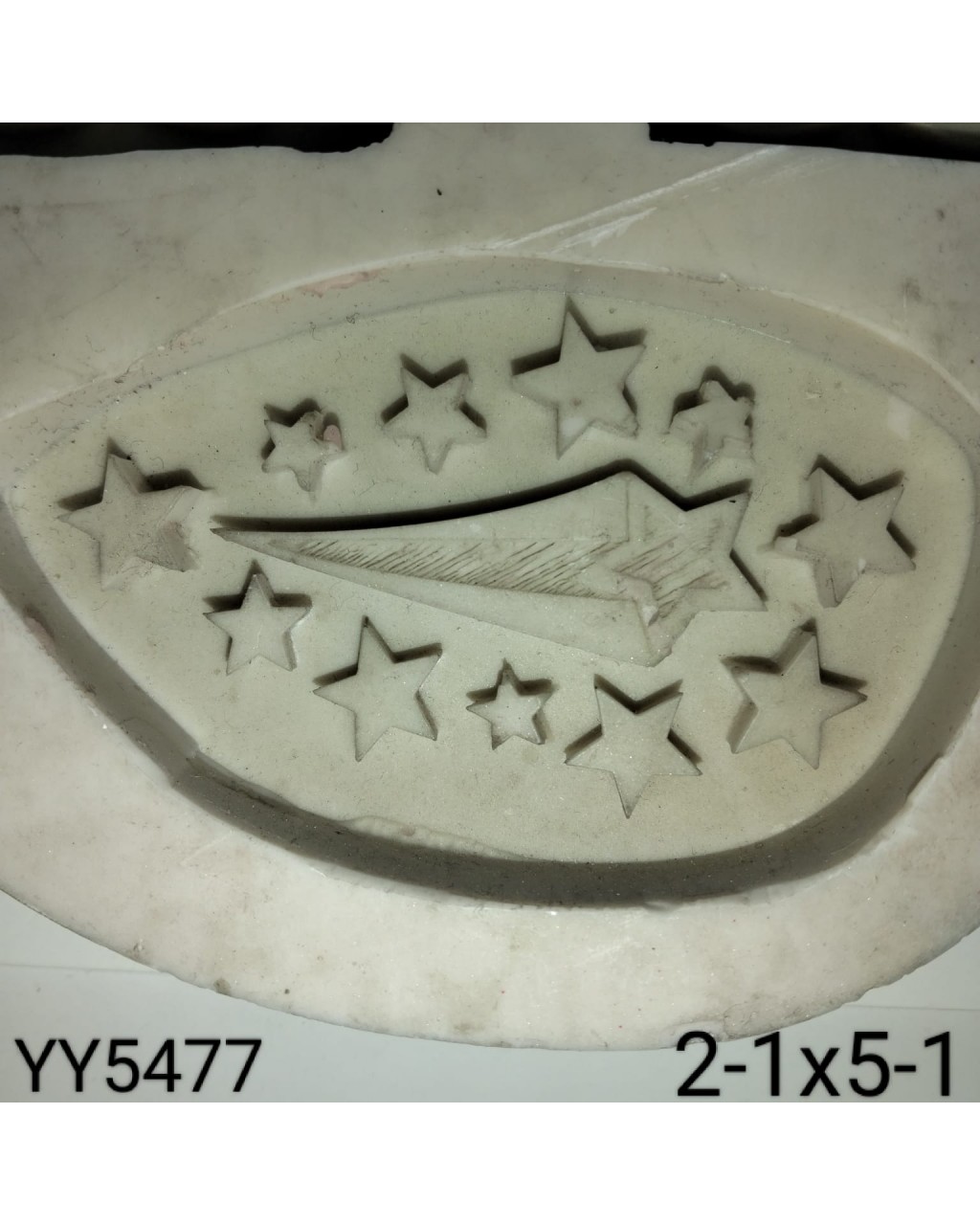 YY5477 - KUYRUKLU YILDIZ VE YILDIZLAR - SİLİKON KALIP