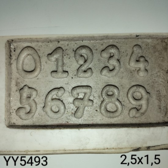 YY5493 - TOMBUL RAKAMLAR - SİLİKON KALIP