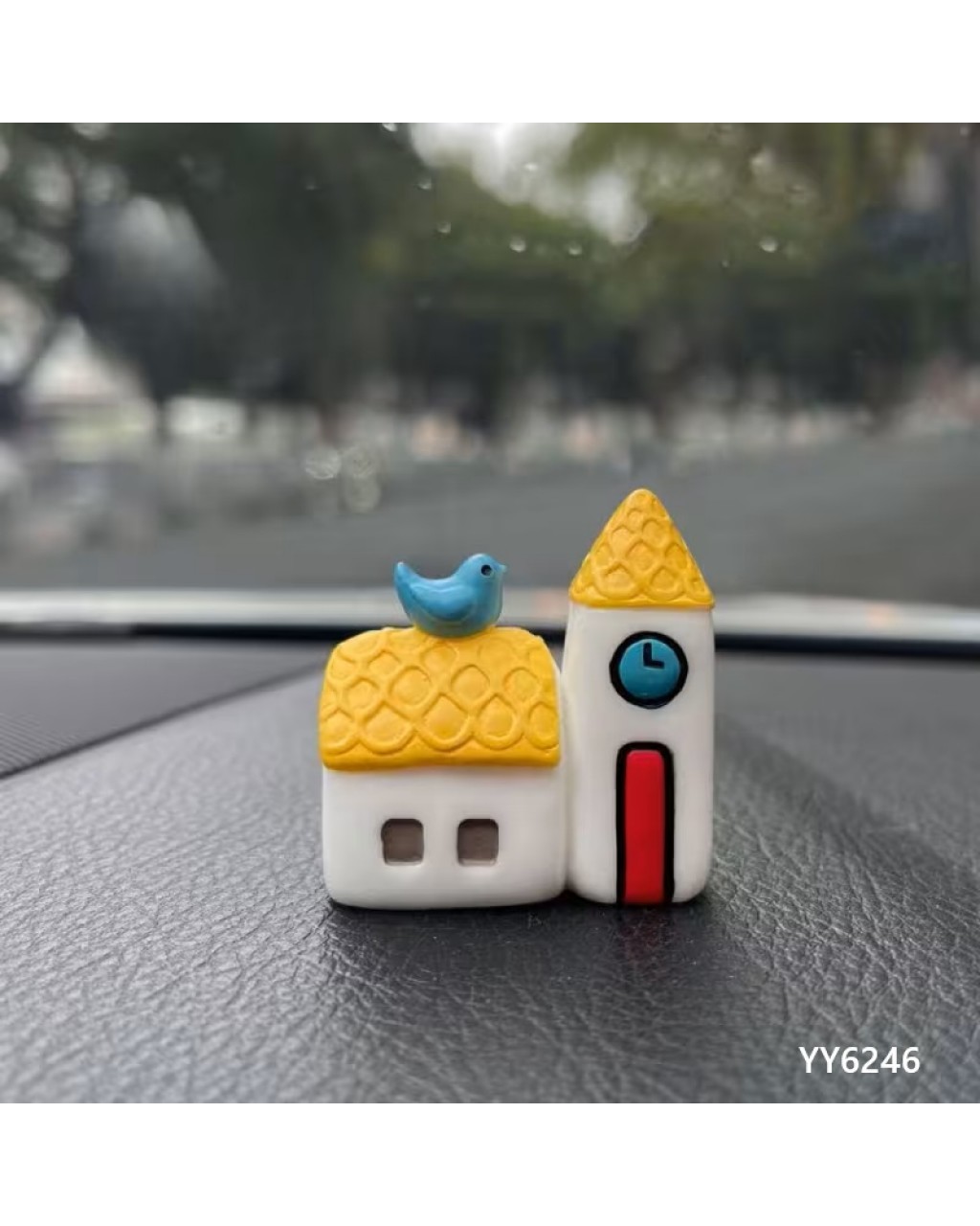 YY6246 – Kuş Figürlü Çatılı Minyatür Ev Biblo Silikon Kalıp