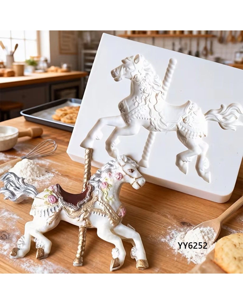 YY6252 – Asil Atlı Karınca Silikon Kalıp