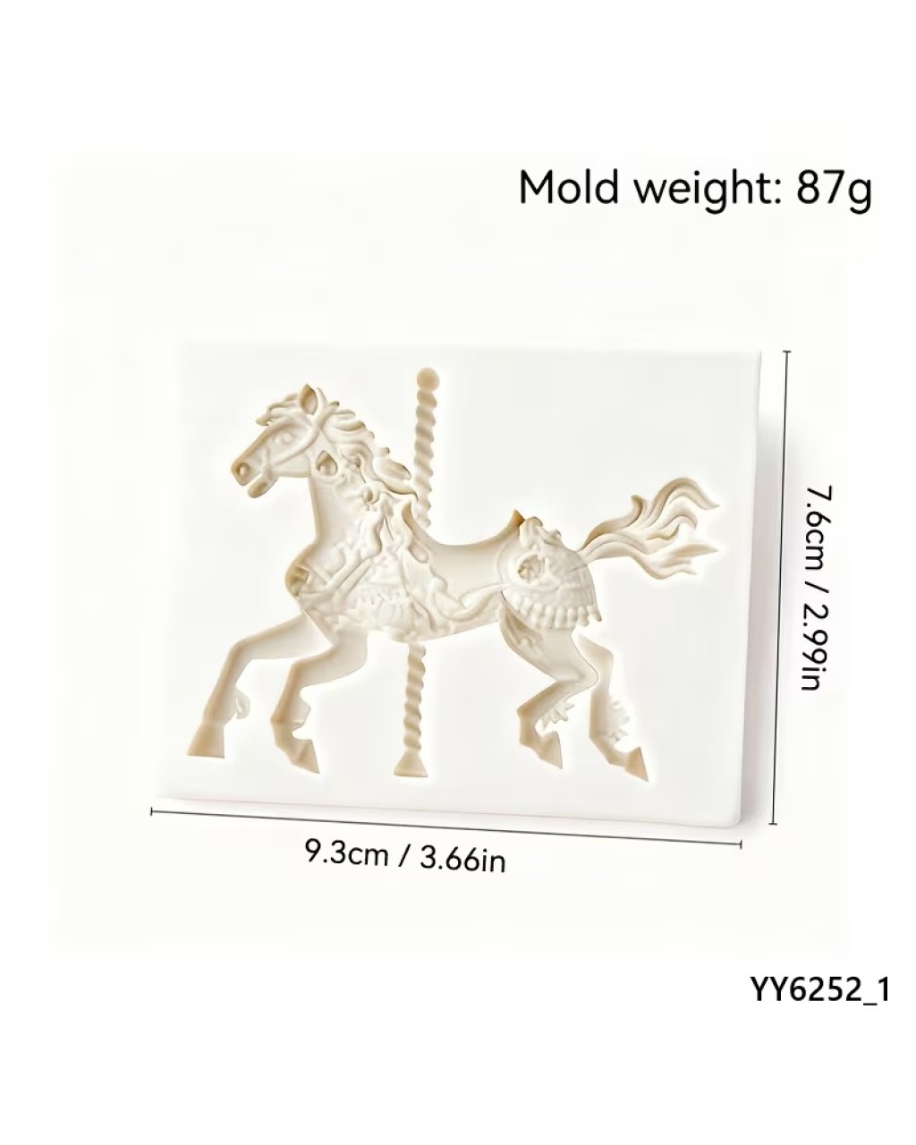 YY6252 – Asil Atlı Karınca Silikon Kalıp