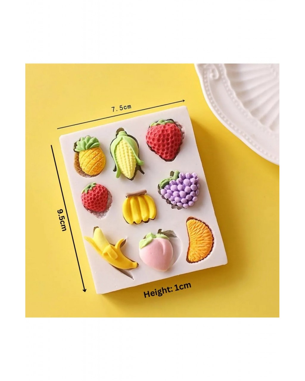 YY9005 Çoklu Meyve Şekilli Silikon Kalıp – El İşi ve Dekoratif Tasarımlar İçin İdeal!