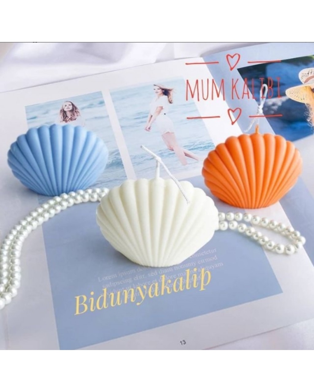 YY0936 İstiridye Mum Kalıbı Silikon Kalıp YY0936 İstiridye Mum Kalıbı Silikon Kalıp