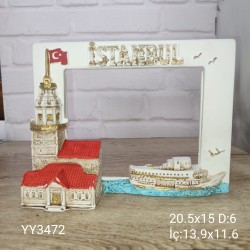 YY3472-Çerceve İstanbul Kız Kulesi 20.5Cm