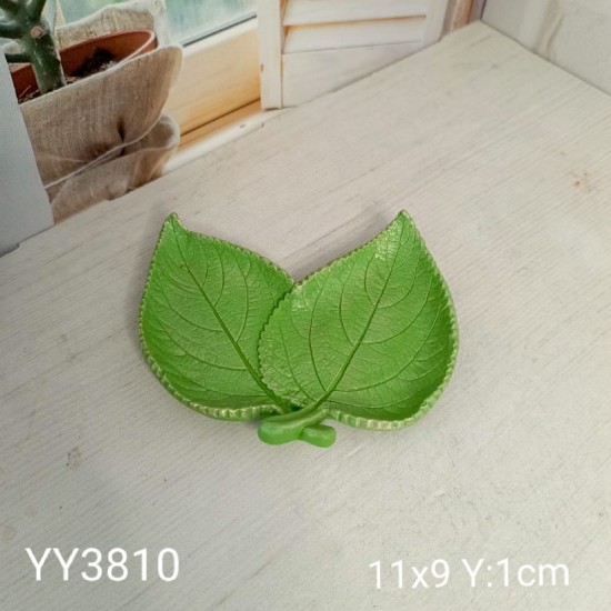 YY3810 - İKİLİ YAPRAK SUNUMLUK - SİLİKON KALIP 