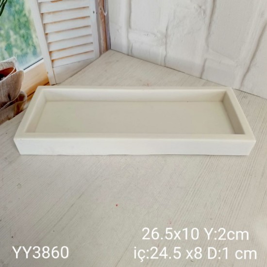 YY3860 - DİKDÖRTGEN SUNUM TABAK - SİLİKON KALIP YY3860 - DİKDÖRTGEN SUNUM TABAK - SİLİKON KALIP