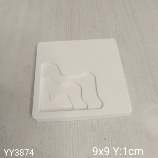 YY3874 - DALGALI KARE SUNUMLUK - SİLİKON KALIP YY3874 - DALGALI KARE SUNUMLUK - SİLİKON KALIP