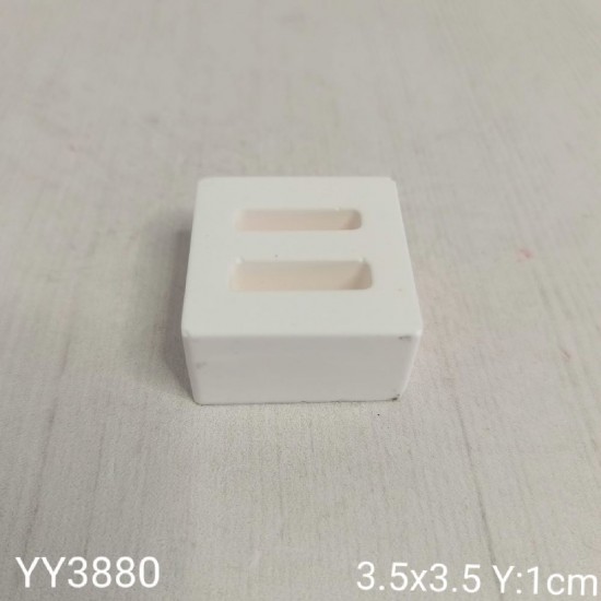 YY3880 - YÜZÜKLÜK KARE ÇİFTLİ - SİLİKON KALIP 