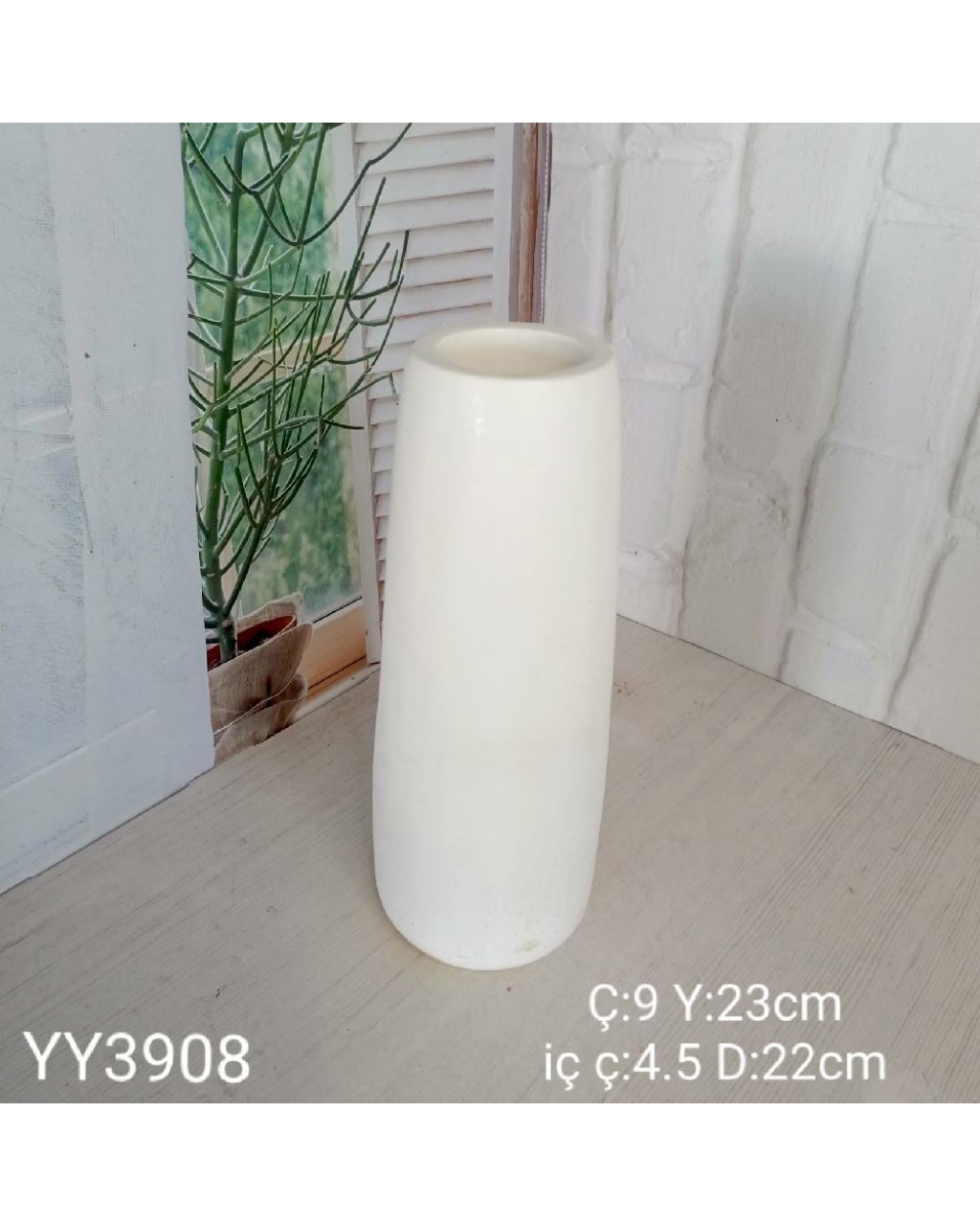 YY3908 UZUN SİLİNDİR VAZO SİLİKON KALIP