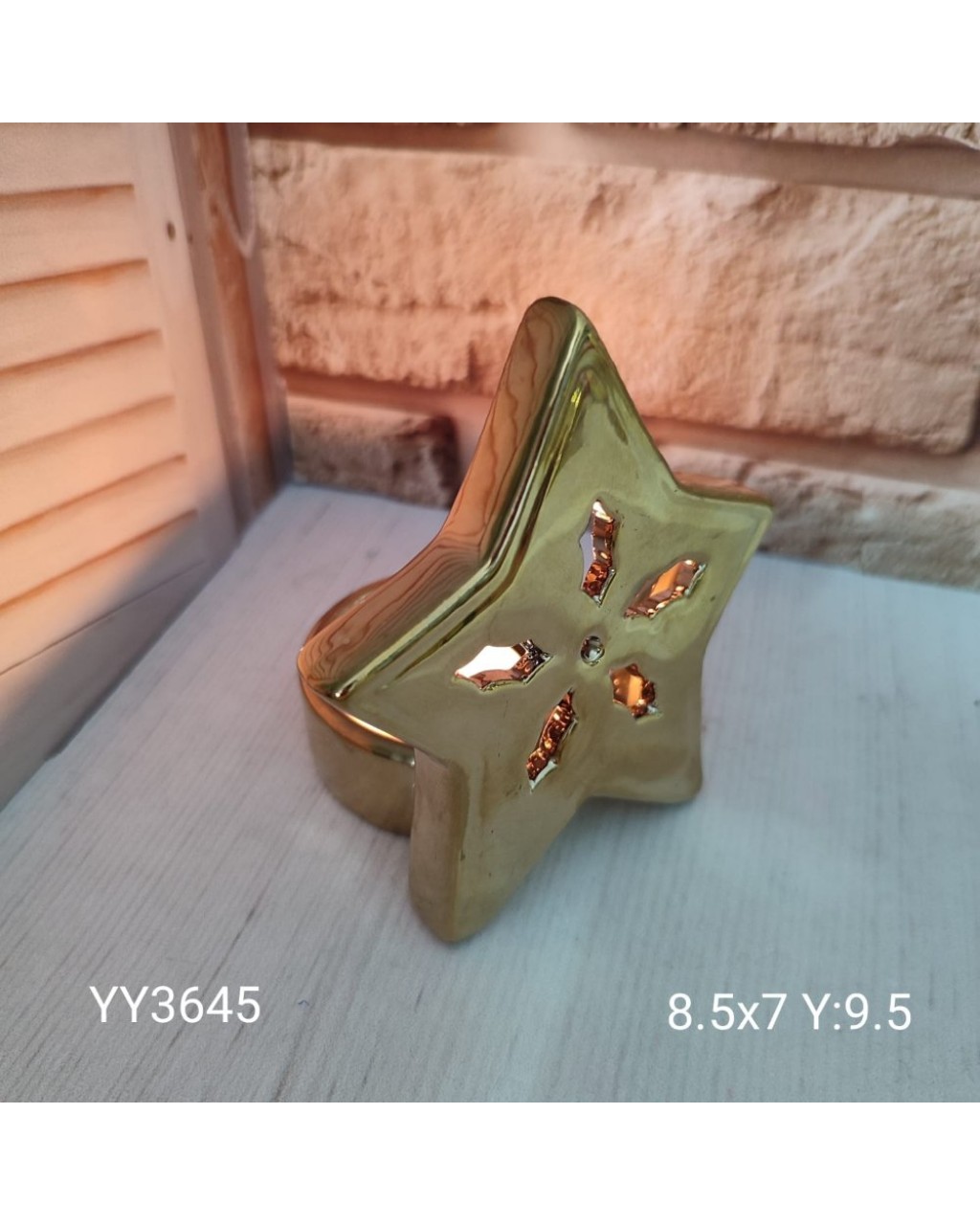 YY3645 GOLD MUMLUK YILDIZ SİLİKON KALIP