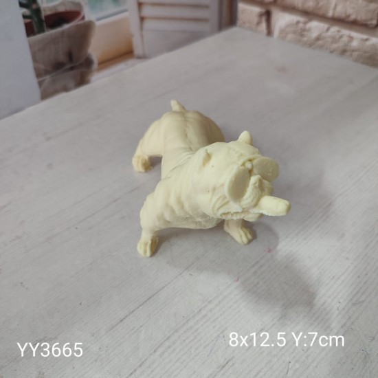 YY3665 BULLDOG KÖPEK PRO İÇEN BİBLO SİLİKON KALIP