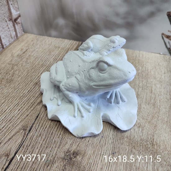 YY3717 YAPRAK ÜZERİNDE KURBAĞA  SİLİKON KALIP