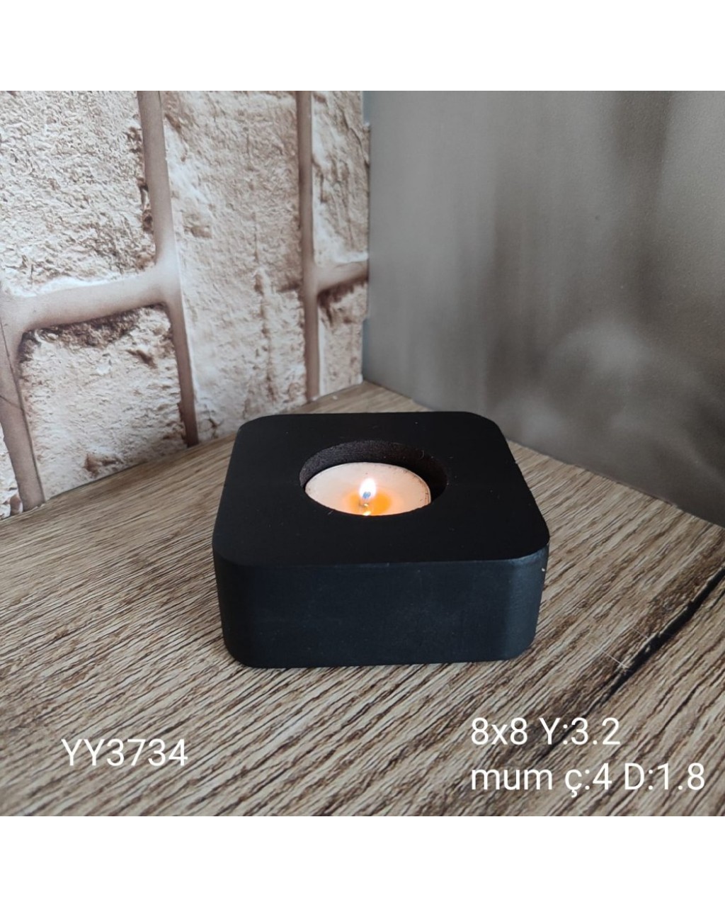 YY3734 KARE MUMLUK 8CM SİLİKON KALIP YY3734 KARE MUMLUK 8CM SİLİKON KALIP