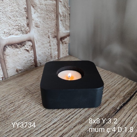 YY3734 KARE MUMLUK 8CM SİLİKON KALIP YY3734 KARE MUMLUK 8CM SİLİKON KALIP