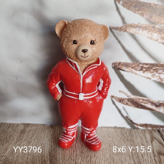 YY3796 Jolie Ayı Bear Biblo Silikon Kalıp – Sevimli ve Şık Dekoratif Tasarım!