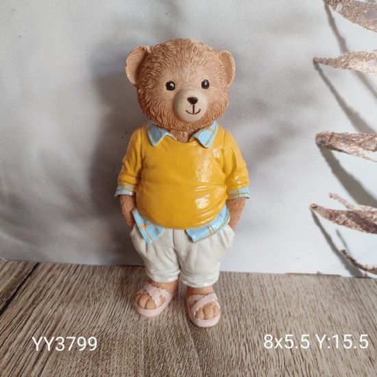 YY3799 Champ Ayı Bear Biblo Silikon Kalıp – Sevimli ve Şık Dekoratif Tasarım!