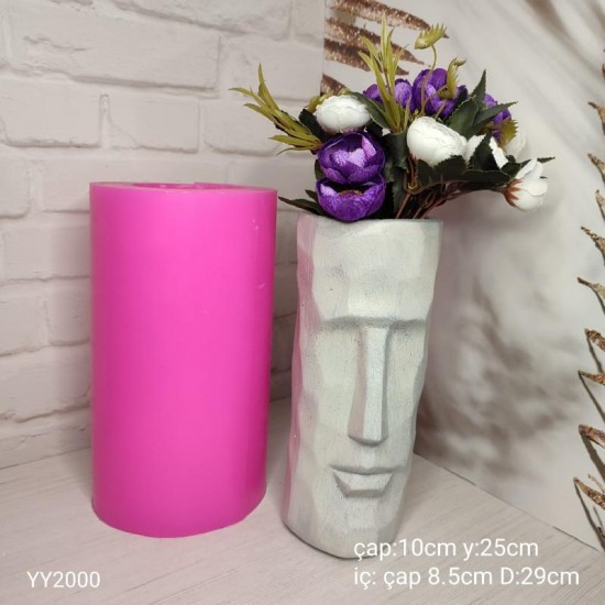 YY2000 TAŞ VAZO 25CM SİLİKON KALIP YY2000 TAŞ VAZO 25CM SİLİKON KALIP