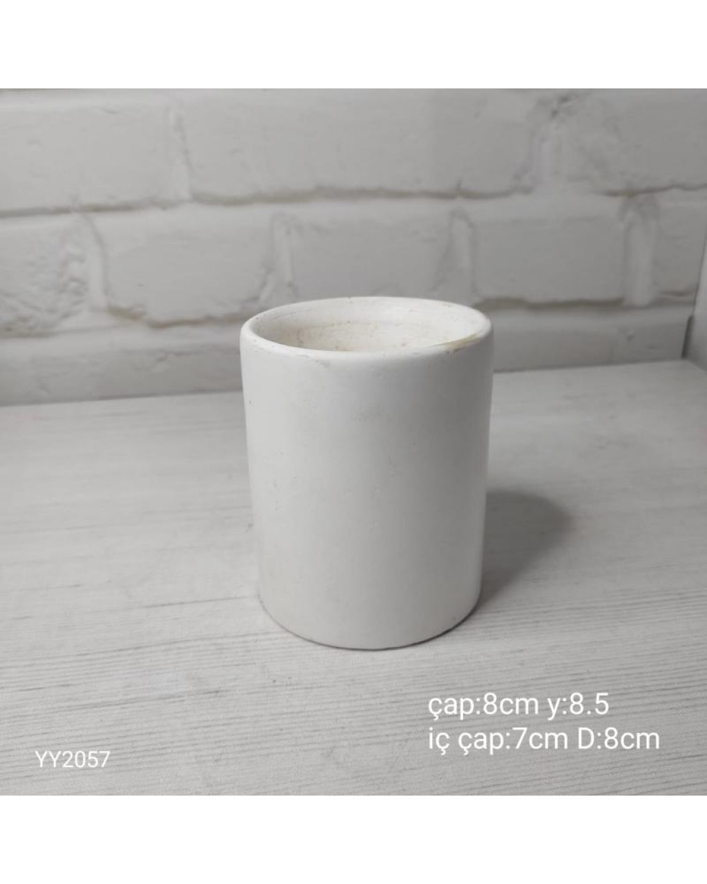 YY2057 SİLİNDİR SAKSI MUMLUK SİLİKON KALIP