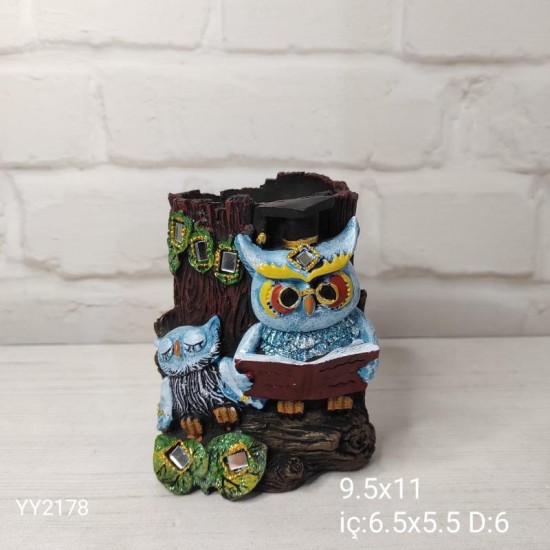 YY2178 KİTAP OKUYAN BAYKUŞ FİGÜRLÜ AĞAÇ SAKSI SİLİKON KALIP YY2178 KİTAP OKUYAN BAYKUŞ FİGÜRLÜ AĞAÇ SAKSI SİLİKON KALIP