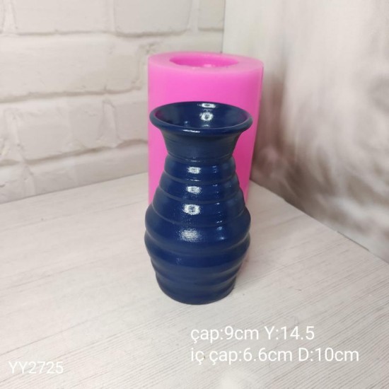 YY2725 VAZO 14.5CM SİLİKON KALIP YY2725 VAZO 14.5CM SİLİKON KALIP