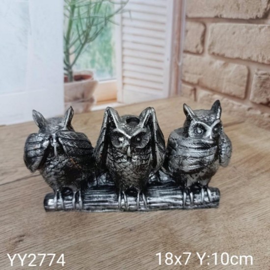 YY2774 3LÜ BAYKUŞ SİLİKON KALIP