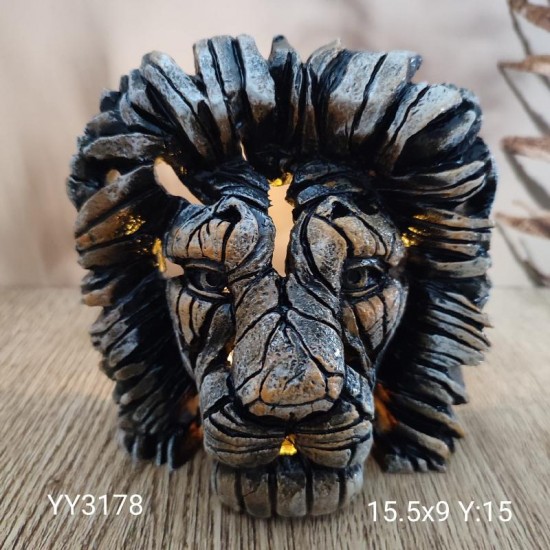 YY3178 Aslan Tea Light Mumluk Silikon Kalıbı: Görkemli ve Şık Hediye Seçeneği!