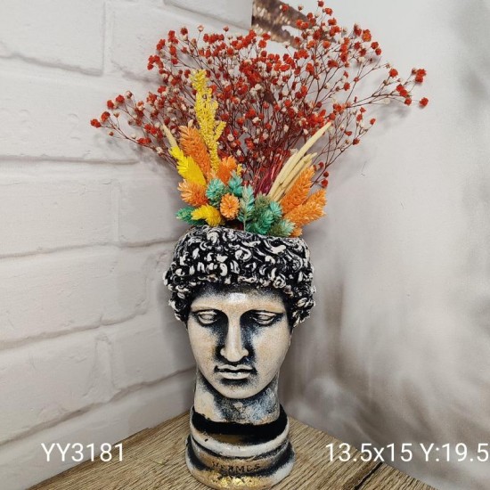 YY3181 Hermes Büst Saksı Silikon Kalıp: Zarif ve Anlamlı Bir Hediye Seçeneği!