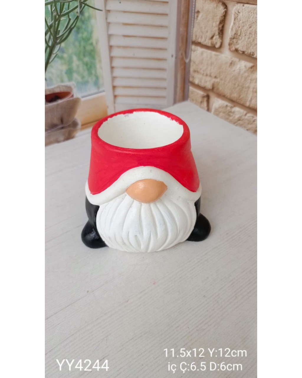 YY4244 YILBAŞI TEMALI NOEL BABA SAKSI SİLİKON KALIP