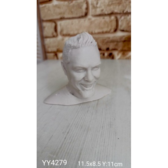 Kaideli Erkek Büst Silikon Kalıp • El Yapımı Dekoratif Biblo Tasarımları için Hediye Seçeneği! Kaideli Erkek Büst Silikon Kalıp • El Yapımı Dekoratif Biblo Tasarımları için Hediye Seçeneği!