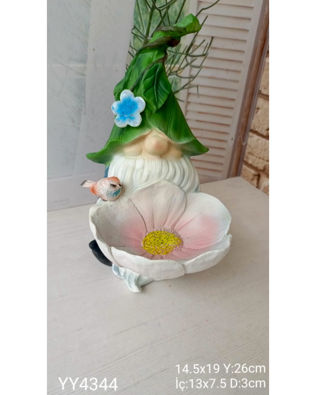 YY4344 DEKORATİF ÇİCEK KASELİ CÜCE SİLİKON KALIP