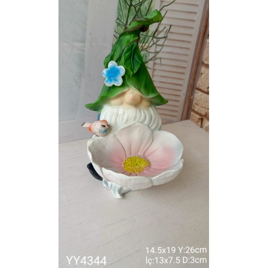 YY4344 DEKORATİF ÇİCEK KASELİ CÜCE SİLİKON KALIP