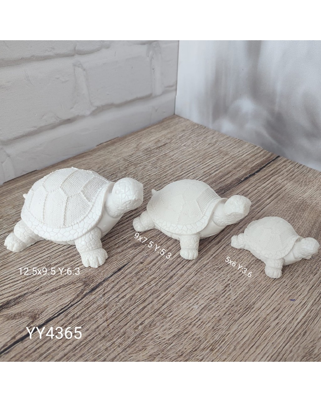 YY4365 KAPLUMBAĞA 3LÜ SET SİLİKON KALIP