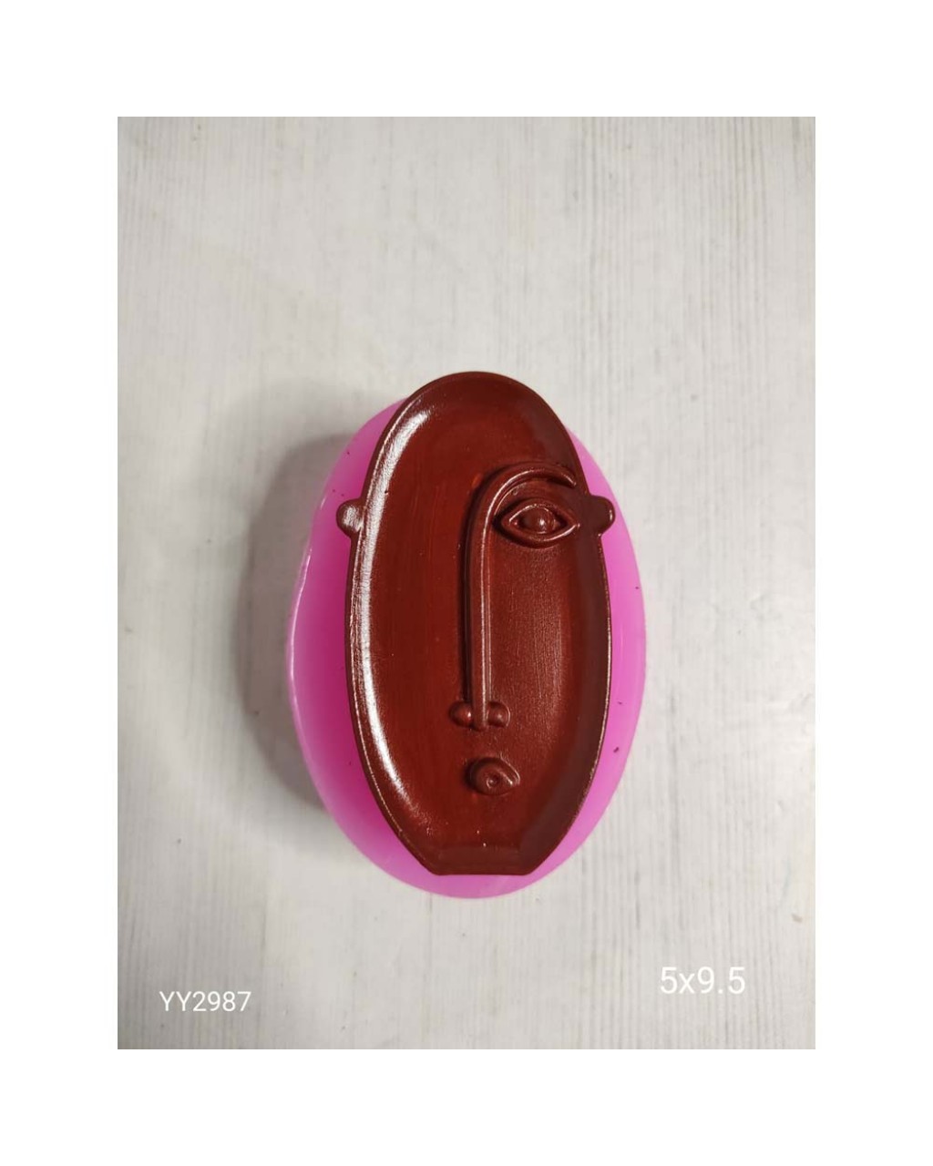 YY2987 Soyut Yüz Biblo Mumluk Uzun Minimal