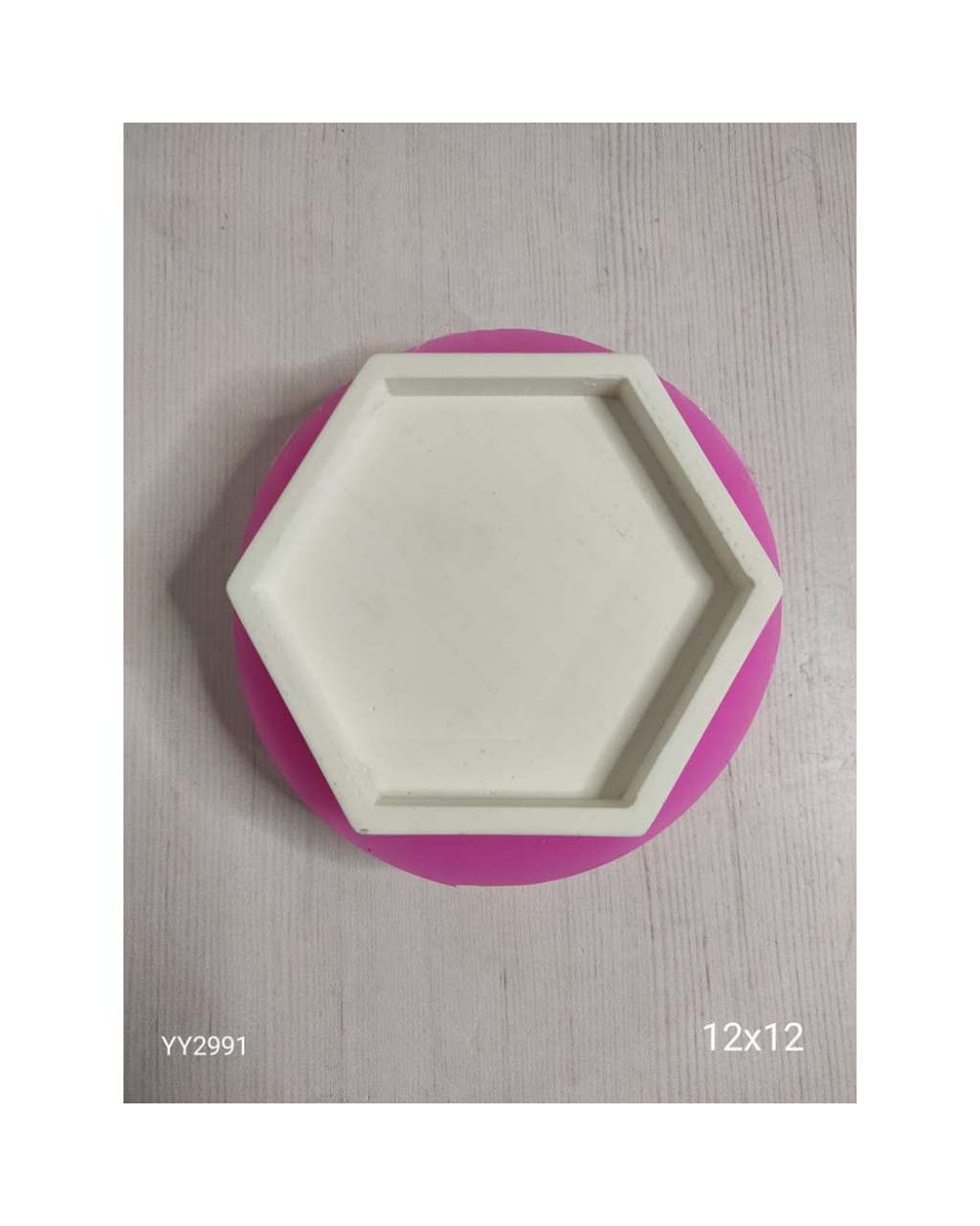 YY2991 Altıgen Sunumluk Tabak Duvar Süsü