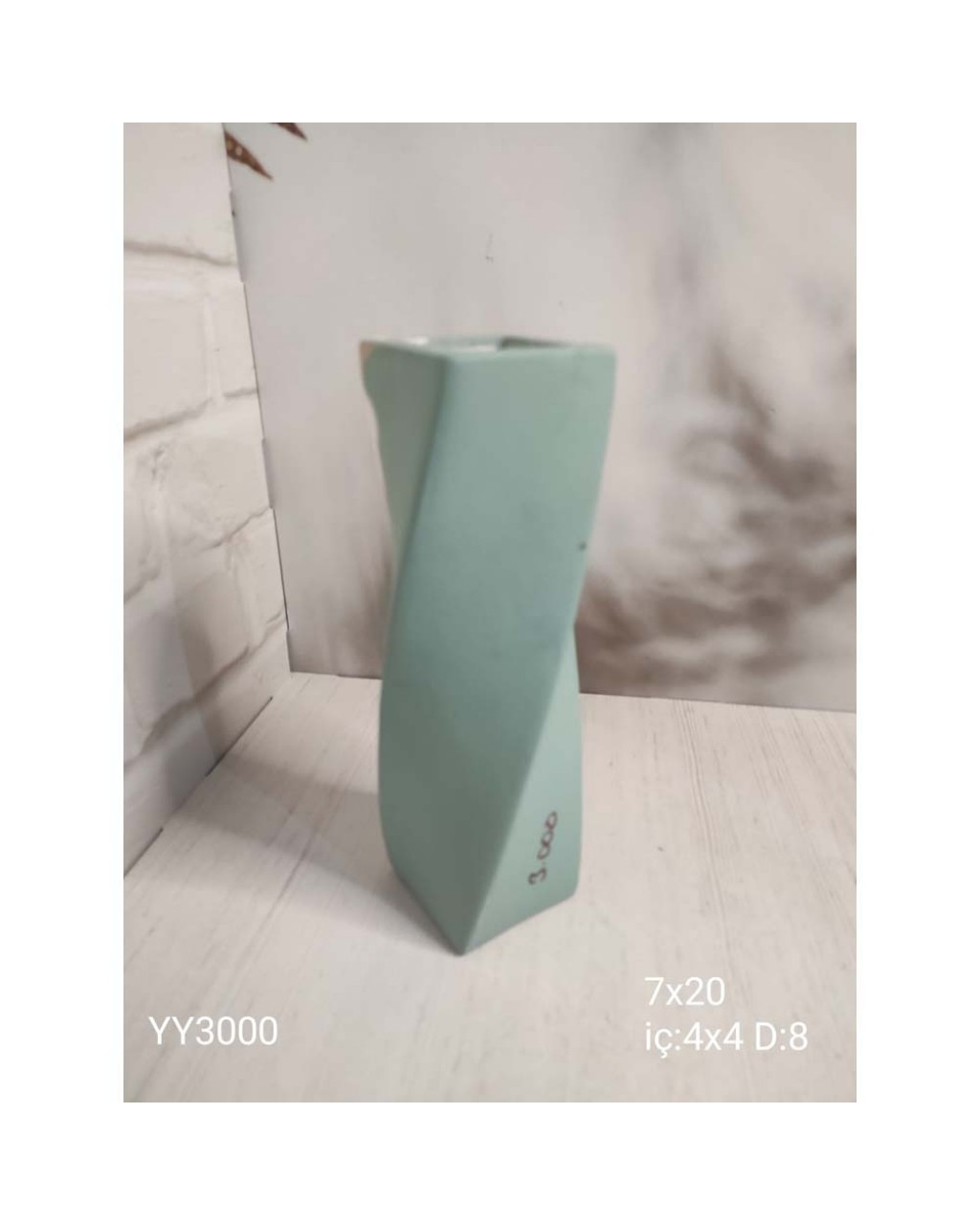 YY3000 Dikdörtgen Burgulu Vazo