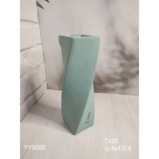 YY3000 Dikdörtgen Burgulu Vazo