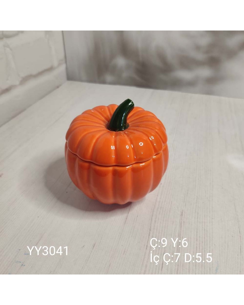 YY3041 Kapaklı Kabak 9Cm