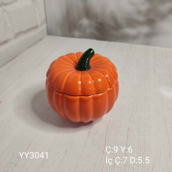 YY3041 Kapaklı Kabak 9Cm