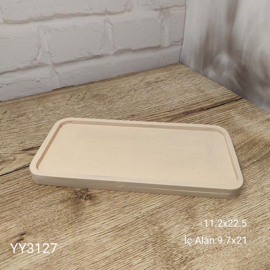 YY3127 Dıkdörtgen Sunumluk 22.5Cm YY3127 Dıkdörtgen Sunumluk 22.5Cm