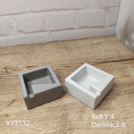YY3132 Küllük Kare Tek Sigaralık YY3132 Küllük Kare Tek Sigaralık