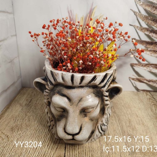 YY3204 Aslan Saksı 15Cm