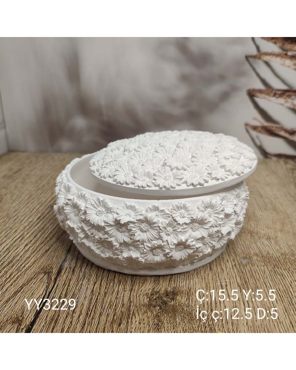 YY3229 Papatya Saksı Kapaklı YY3229 Papatya Saksı Kapaklı