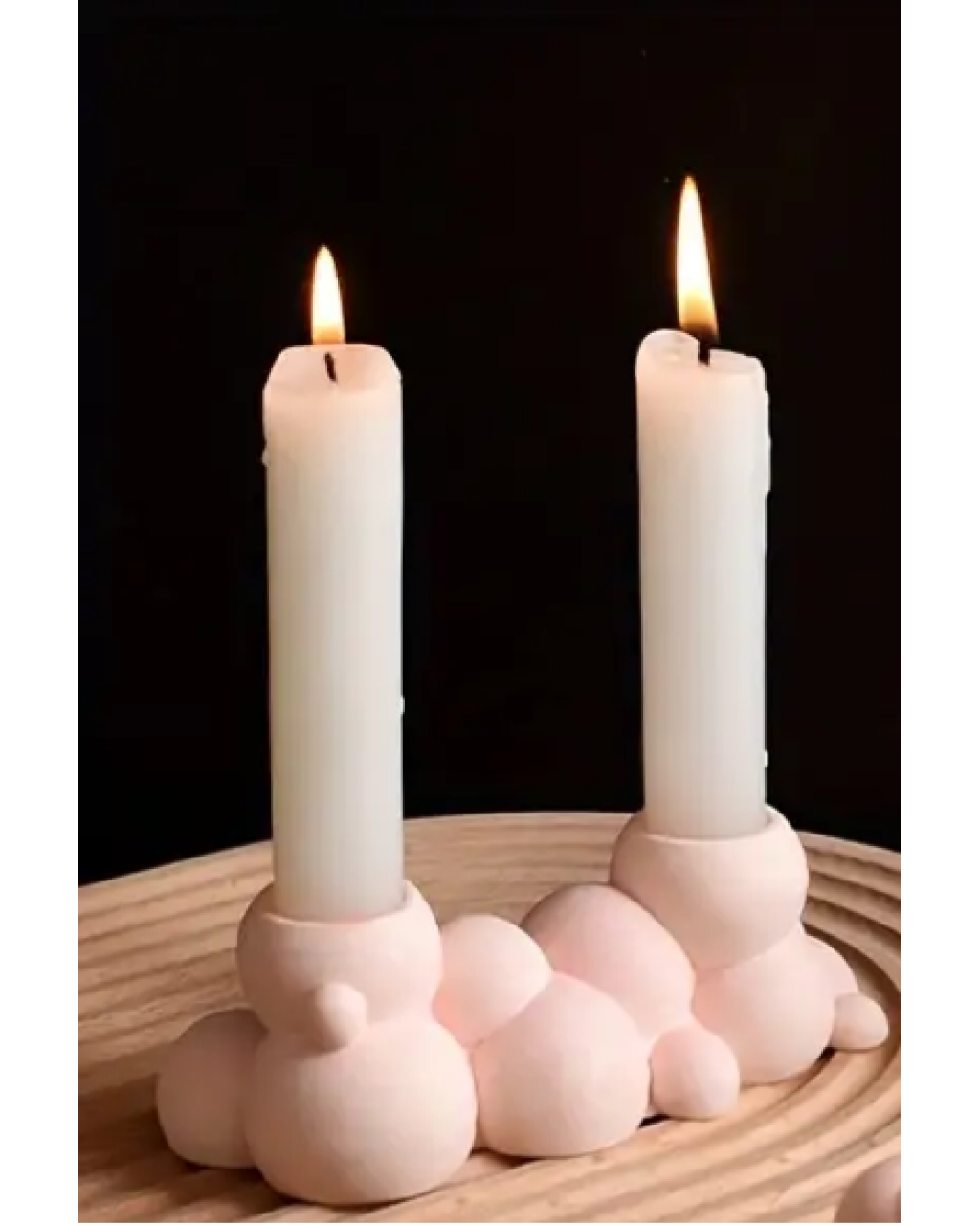  YY5751 Bulut Formlu Mumluk Silikon Kalıp • El Yapımı Modern Şamdan ve Özel Günler için Hediye Seçeneği!