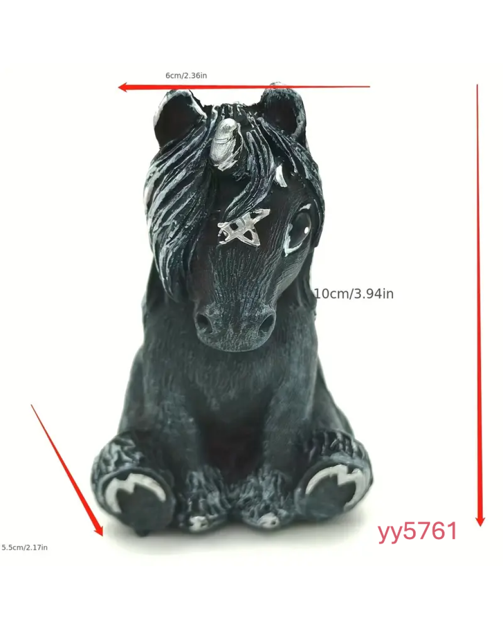  YY5761 Unicorn At Figürlü Biblo Silikon Kalıp • El Yapımı Dekoratif Obje Kalıbı • Özel Tasarım Hediyelik Kalıp!