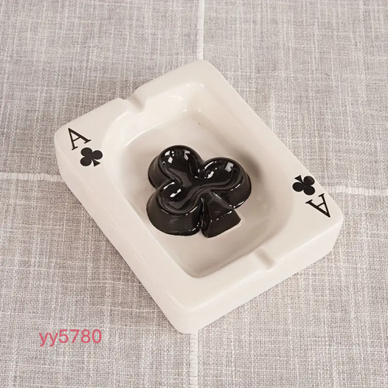 YY5780 İskambil Sinek As Temalı Küllük Silikon Kalıp • El Yapımı Dekoratif Obje Kalıbı • Fonksiyonel ve Eğlenceli Tasarım!