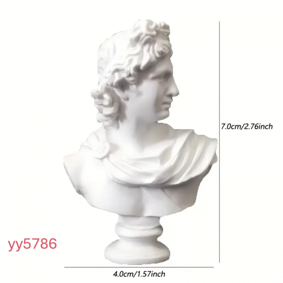 YY5786 Klasik Büst Figürlü Dekoratif Obje Biblo Silikon Kalıp • El Yapımı Sanatsal Tasarım ve Hediye Seçeneği!